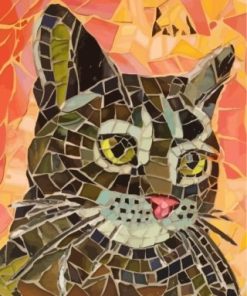 Mosaic Cat Paint By Numbers