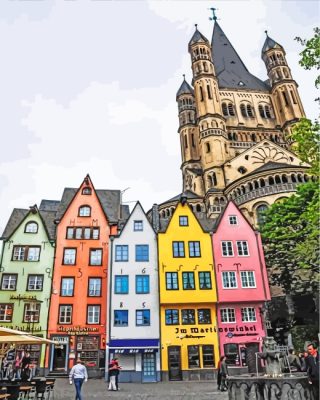 Germany Cologne City Paint By Numbers