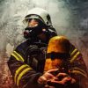 Firefighter Man Paint By Numbers