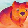 Illustration Wombat Paint By Numbers