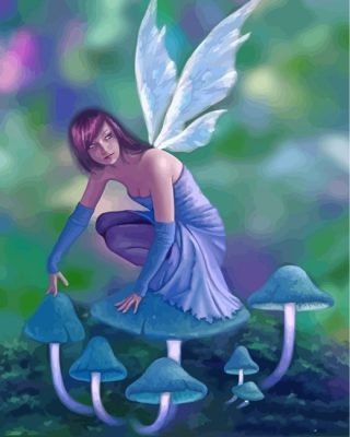 Fairy And Mushroom Paint By Numbers