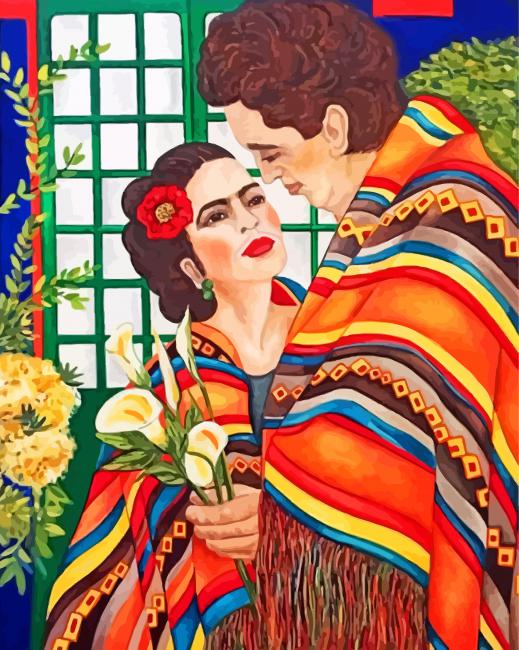 Frida And Her Husband Paint By Numbers