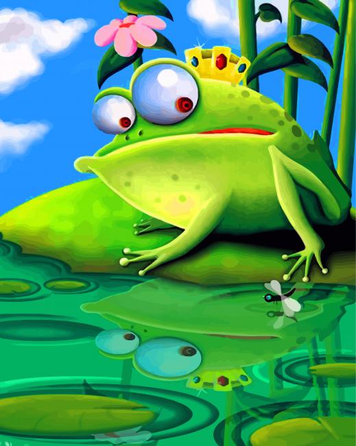 King Frog Paint By Numbers