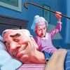 Funny Old Couple Paint By Numbers