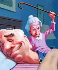 Funny Old Couple Paint By Numbers