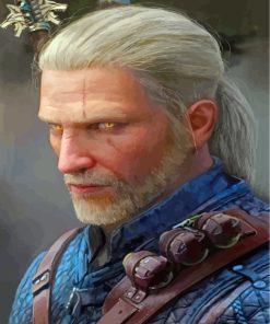 Geralt Of Rivia Portrait Paint By Numbers