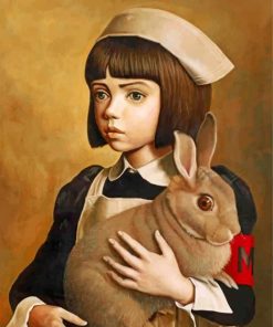Girl And Rabbit Paint By Numbers