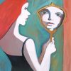 Girl In The Mirror Paint By Numbers