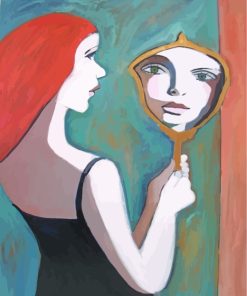 Girl In The Mirror Paint By Numbers