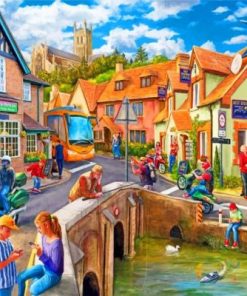 The Happy Town Paint By Numbers