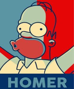 Homer Simpson paint By Numbers
