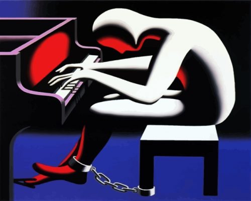 Imprisoned Piano Player Paint By Numbers