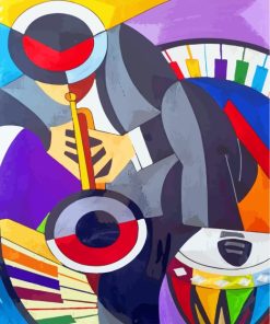 Man Playing Music Paint By Numbers