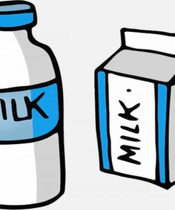 Milk Illustration Paint By Numbers