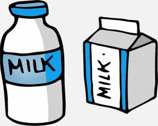 Milk Illustration Paint By Numbers