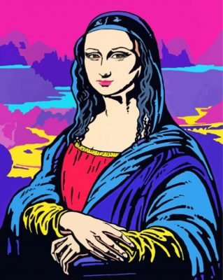 Mona Lisa Pop Art Paint By Numbers