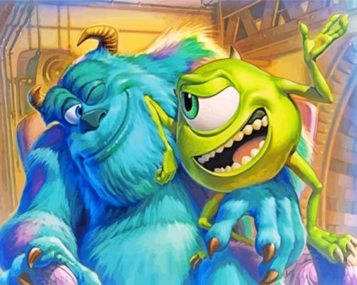 Monster Inc Paint by numbers