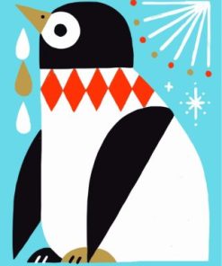 Illustration Penguin Paint By Numbers