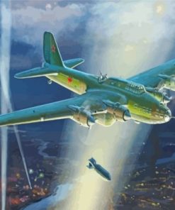 Petlyakov Pe 8 Bomber Heavy Bomber Paint By Numbers