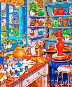 Pottery Studio Paint By Numbers
