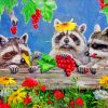 Raccoons Animals Paint By Numbers