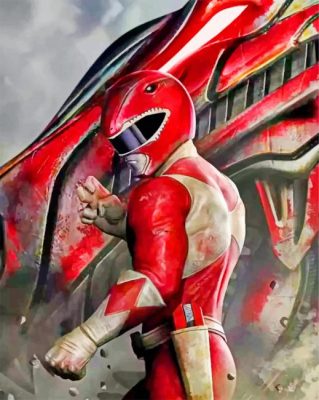 Red Ranger Paint By Numbers