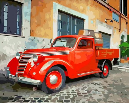 Red Truck Paint By Numbers