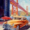 Golden Gate Cars Paint By Numbers