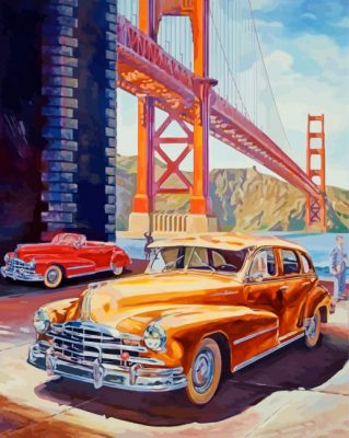 Golden Gate Cars Paint By Numbers