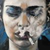 Lady Smoking Paint By Numbers