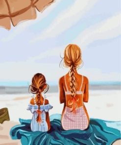 Sisters In Beach Paint By Numbers