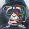 Smoking Monkey Paint By Numbers
