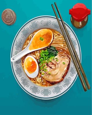 Tasty Ramen Paint By Numbers