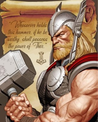 Thor Avengers Paint by numbers