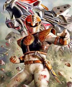 White Ranger Paint By Numbers