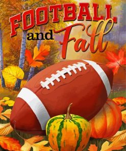 Football And Fall Paint By Numbers