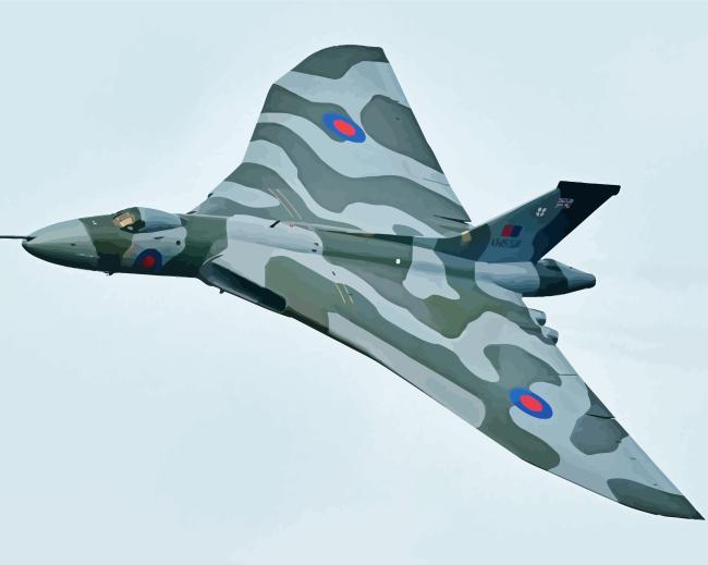 Aesthetic Vulcan Plane Paint By Numbers