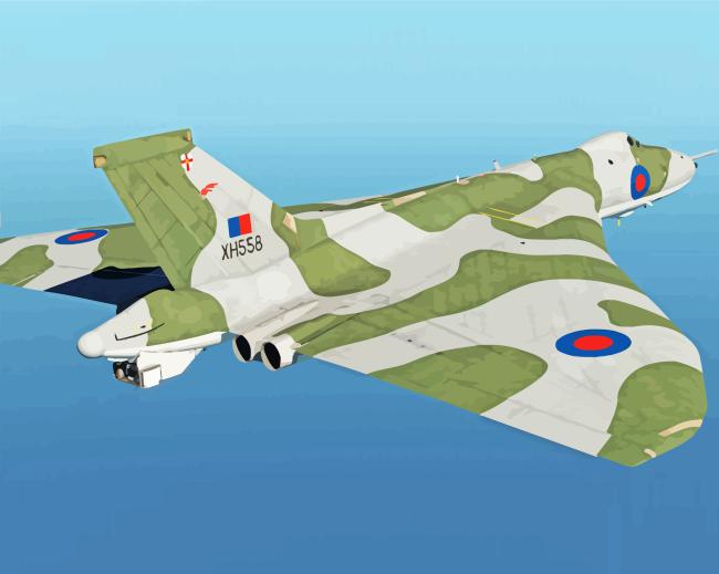 Vulcan Plane Paint By Numbers