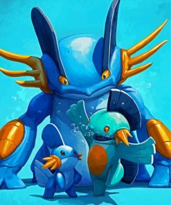 Aesthetic Mudkip Paint By Numbers