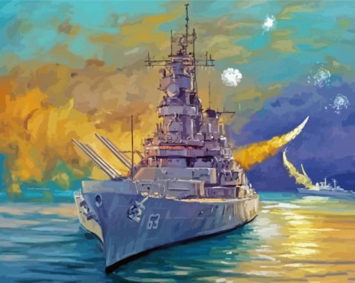 Battleship Art Paint By Numbers