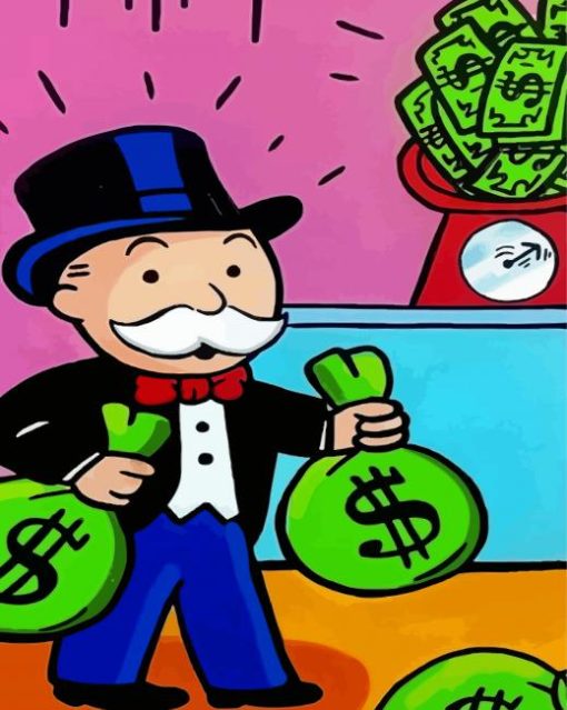 Aesthetic Monopoly Man Paint By Numbers