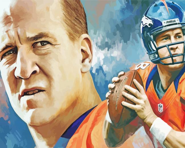 Peyton Manning Art Paint By Numbers