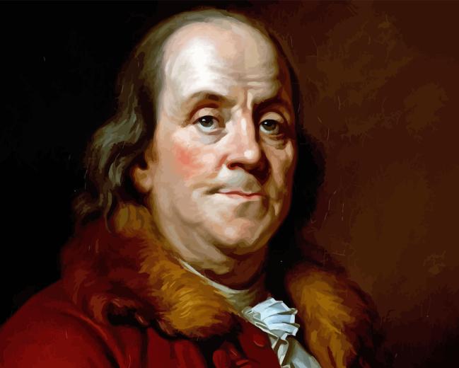 Ben Franklin Portrait Paint By Numbers
