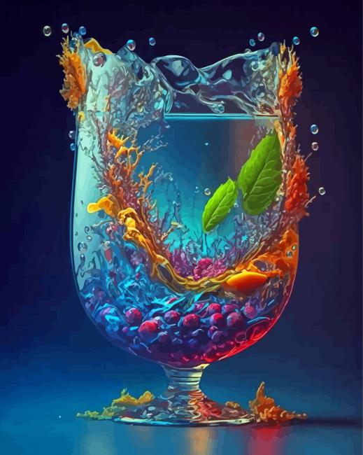 Glass Cup Paint By Numbers - Painting By Numbers