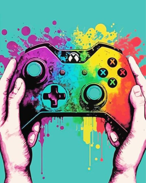 Gaming Controller Paint By Numbers