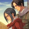 Mikasa Ackerman And Levi Paint By Numbers