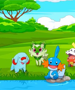 Cute Pokemons Paint By Numbers