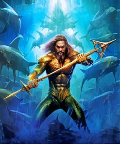 Aquaman Jason Momoa Paint By Numbers