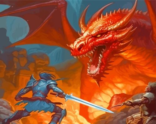 Dungeons And Dragons Paint By Numbers 