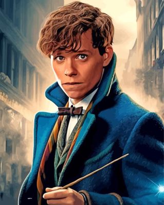 Newt Scamander Character Paint By Numbers 